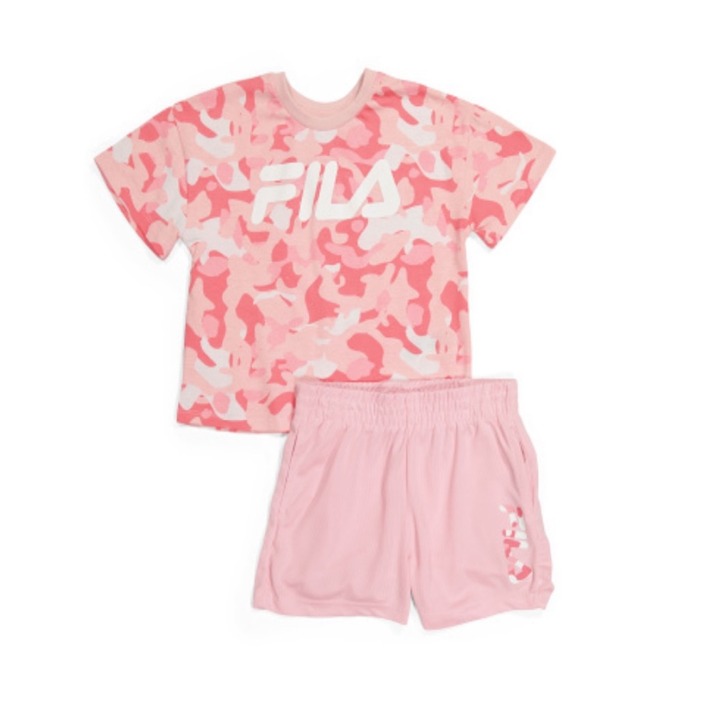 FILA GIRLS 2PC TEE/SHORT SET